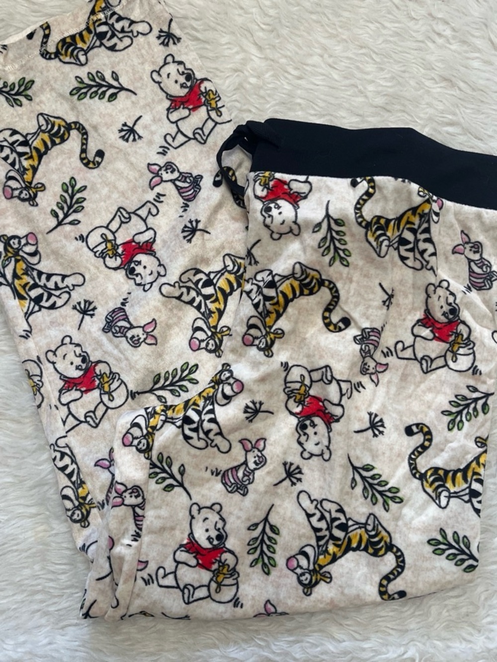 Disney Beige Winnie the Pooh & Friends Pajama Pants